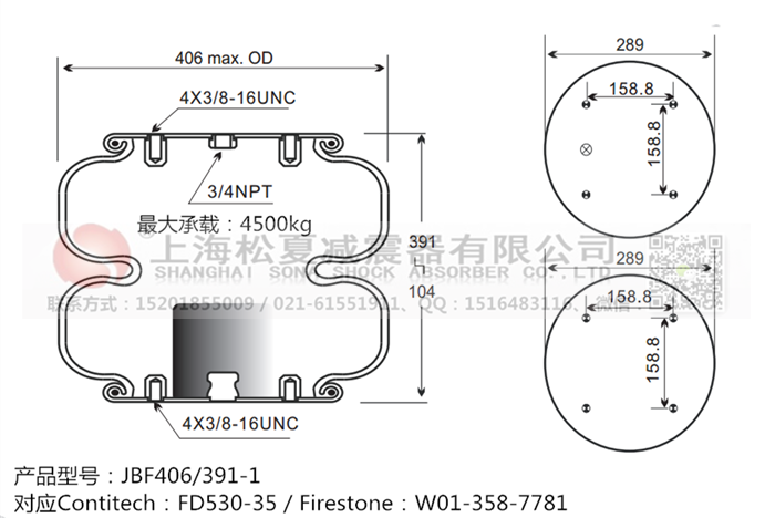 JBF406/391-2橡膠<a href='http://www.zqditj.com/' target='_blank'><u>空氣彈簧</u></a>